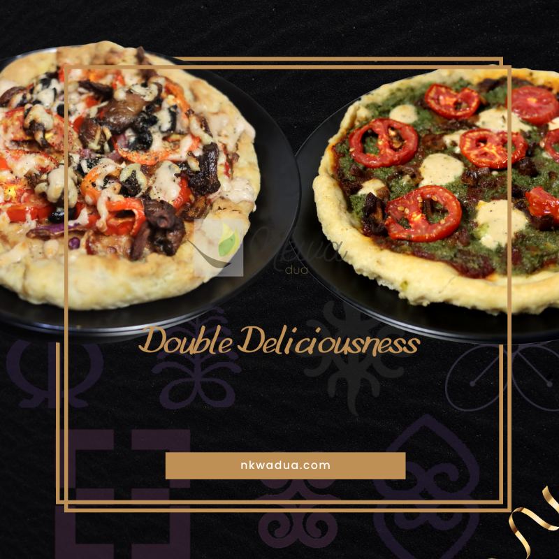 Double Deliciousness Pizza Deal by Nkwa Dua - Best Gourmet Deep Dish Pizza Menu in Accra 3
