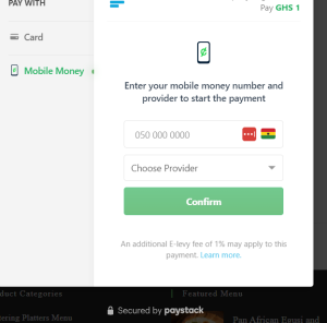 How to pay with mobile money on nkwa dua 