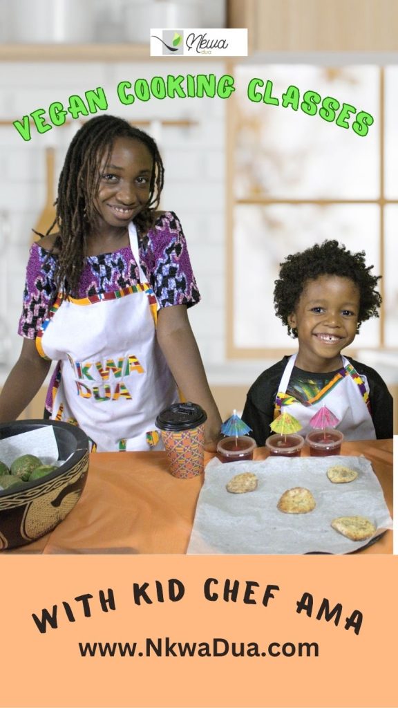 vegan cooking classes for kids with kid chef Ama