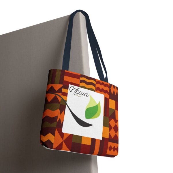 Nkwa Dua Kente Cloth Tote Bag, Eco-Friendly Shopping Bag, Perfect for Festivals, Everyday Use, Gift for Her - Image 15